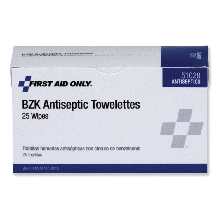 PhysiciansCare® by First Aid Only® First Aid Antiseptic Towelettes, 25/Box (FAO51028) Box of 25