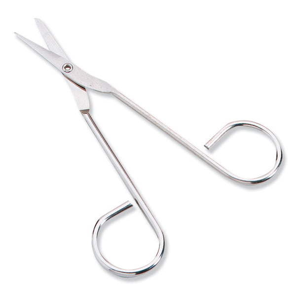 First Aid Only™ Scissors, Pointed Tip, 4.5" Long, Nickel Straight Handle (FAOFAE6004) Each