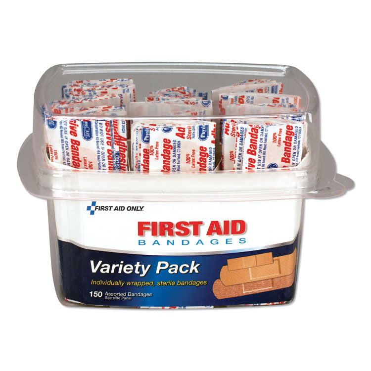 PhysiciansCare® by First Aid Only® First Aid Bandages, Assorted, 150 Pieces/Kit (FAO90095) 1 Kit