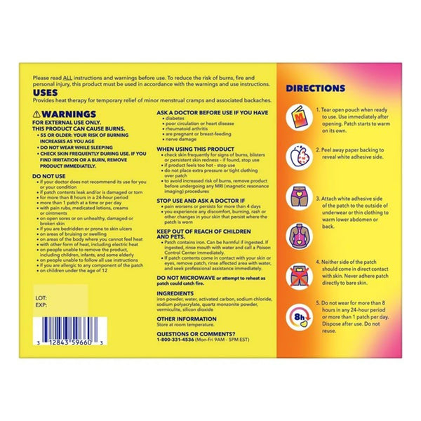Midol® Cramp Relief Patch 3 per Box (1229969_CT) 3/CT