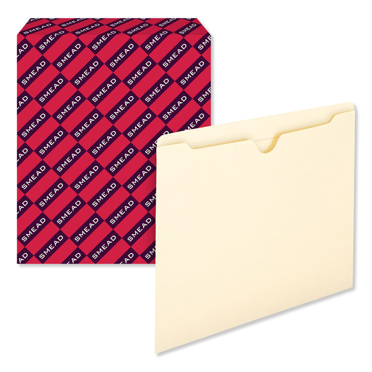 Smead™ Manila File Jackets, 2-Ply Straight Tab, Letter Size, Manila, 100/Box (SMD75500) Pack of 100