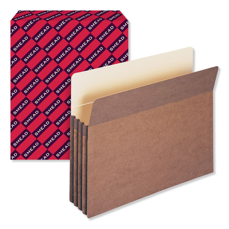 Smead™ Redrope Drop Front File Pockets, 3.5" Expansion, Letter Size, Redrope, 25/Box (SMD73224)
