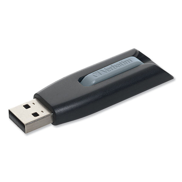 Verbatim® Store 'n' Go V3 USB 3.0 Drive, 8 GB, Black/Gray (VER49171)