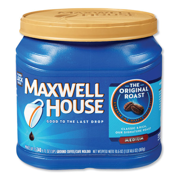 Maxwell House® Coffee, Regular Ground, 30.6 oz Canister (MWH04648) Each