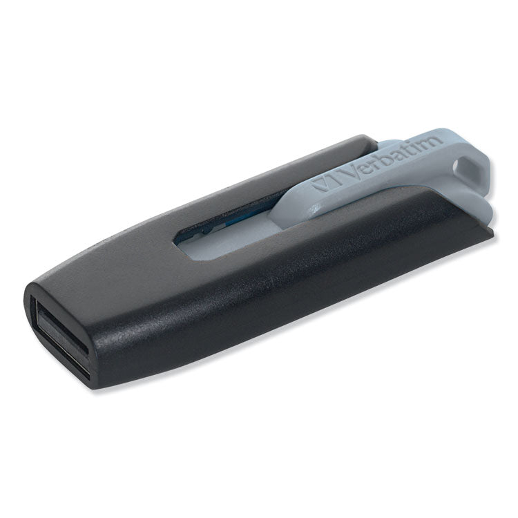 Verbatim® Store 'n' Go V3 USB 3.0 Drive, 8 GB, Black/Gray (VER49171)