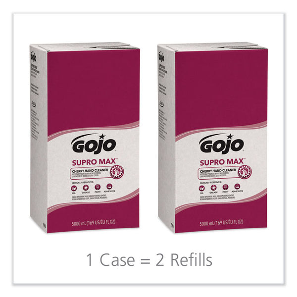 GOJO® SUPRO MAX Hand Cleaner, Cherry, 5,000 mL Refill, 2/Carton (GOJ758202) Case of 2