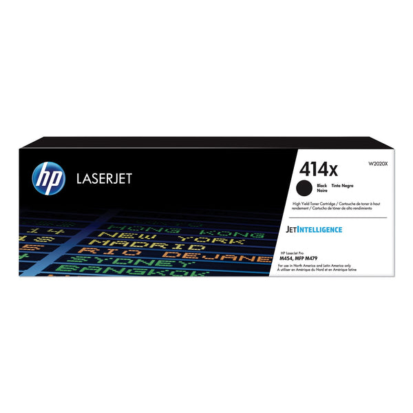 HP HP 414X, (W2020X) High-Yield Black Original LaserJet Toner Cartridge (HEWW2020X)