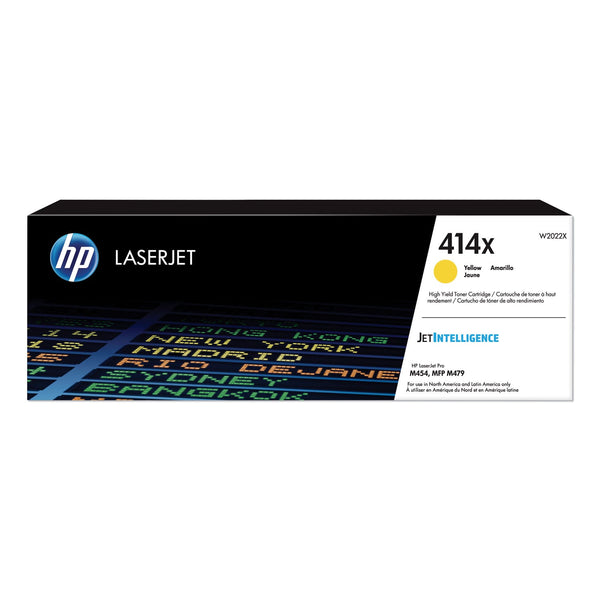 HP HP 414X, (W2022X) High-Yield Yellow Original LaserJet Toner Cartridge (HEWW2022X)