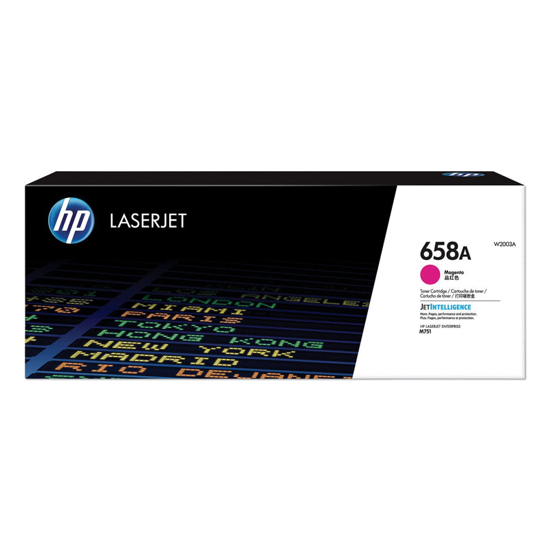 HP HP 658A, (W2003A) Magenta Original LaserJet Toner Cartridge (HEWW2003A)