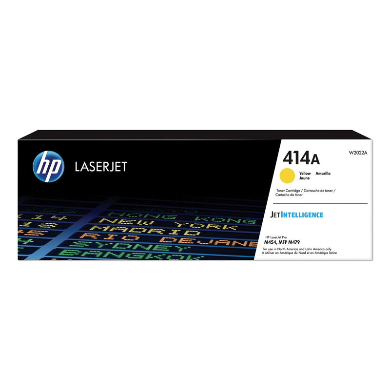 HP HP 414A, (W2022A) Yellow Original LaserJet Toner Cartridge (HEWW2022A)