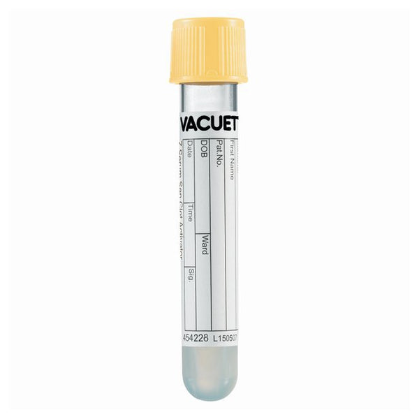 VACUETTE® Z Serum Sep Clot Activator Venous Blood Collection Tube Clot Activator / Separator Gel Additive 3.5 mL Pull Cap Polyethylene Terephthalate (PET) Tube (788747_BX) 50/BX