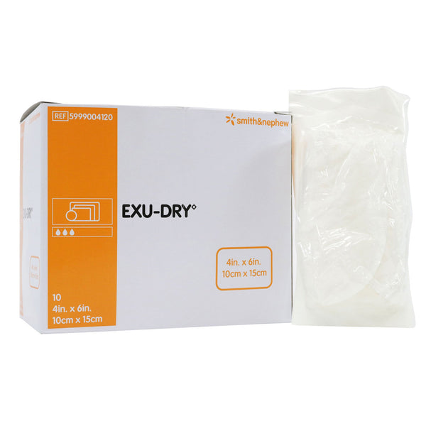 EXU-DRY Anti-Shear Super Absorbent Dressing 4 X 6 Inch Rectangle (388241_EA) 1/EA