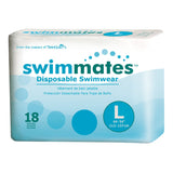 Swimmates™ Unisex Adult Bowel Containment Swim Brief Pull On with Tear Away Seams Large Disposable Moderate Absorbency (884133_CS) 72/CS