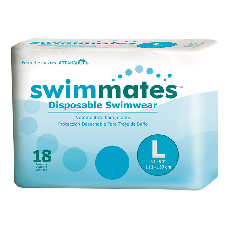 Swimmates™ Unisex Adult Bowel Containment Swim Brief Pull On with Tear Away Seams Large Disposable Moderate Absorbency (884133_CS) 72/CS
