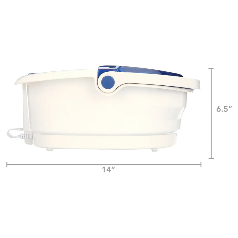 HoMedics® Bubble Bliss Elite Foot Bath with Heat Boost Blue / White Plastic (1253807_EA) 1/EA