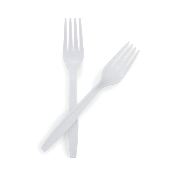 McKesson Fork Heavy Weight White Polypropylene (959242_CS) 1000/CS