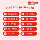 Huggies® Snug & Dry Unisex Baby Diaper Size 6 Disposable Heavy Absorbency (1160334_PK) 19/PK