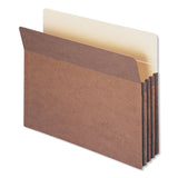 Smead™ Redrope Drop Front File Pockets, 3.5" Expansion, Letter Size, Redrope, 25/Box (SMD73224)