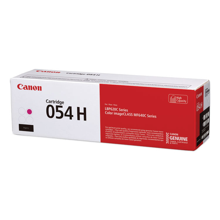 Canon® 3026C001 (054H) High-Yield Toner, 2,300 Page-Yield, Magenta (CNM3026C001) Each