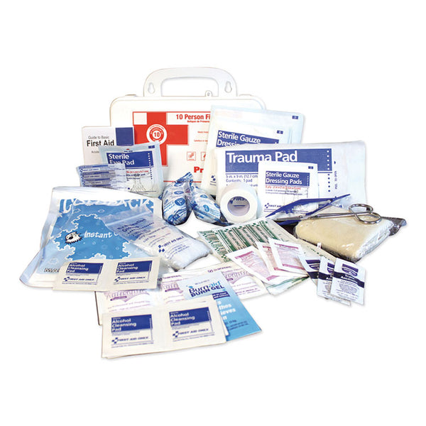 Impact® 10-Person First Aid Kit, 62 Pieces, 8.5 x 5.5 x 3.25, Plastic Case (IMP7317)