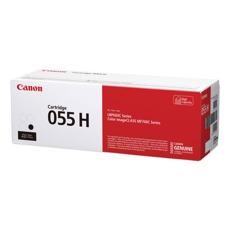 Canon® 3020C001 (055H) High-Yield Toner, 7,600 Page-Yield, Black (CNM3020C001)