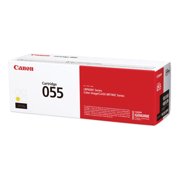 Canon® 3013C001 (055) Toner, 2,100 Page-Yield, Yellow (CNM3013C001)