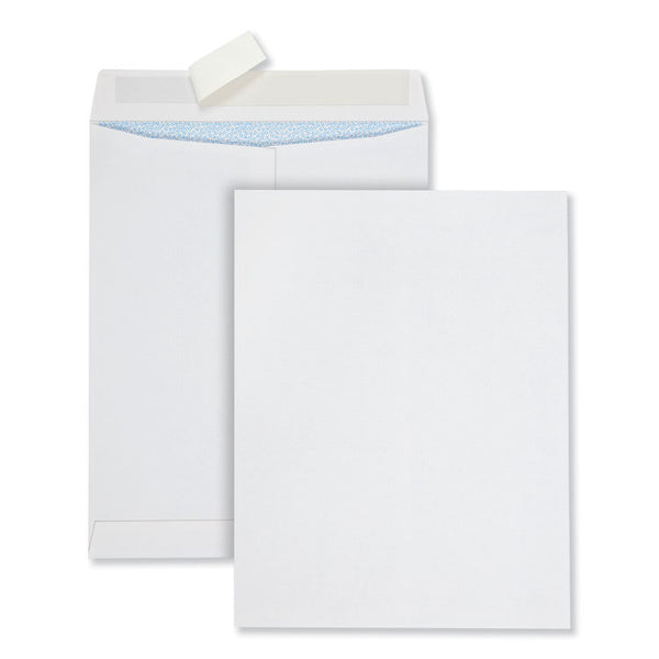 Quality Park™ Redi-Strip Security Tinted Envelope, #13 1/2, Square Flap, Redi-Strip Adhesive Closure, 10 x 13, White, 100/Box (QUA44929) Box of 500