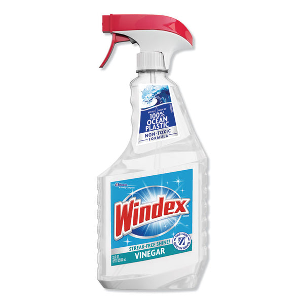 Windex® Multi-Surface Vinegar Cleaner, Fresh Clean Scent, 23 oz Spray Bottle, 8/Carton (SJN312620)