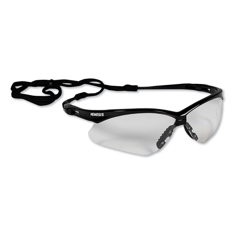 KleenGuard™ Nemesis Safety Glasses, Black Frame, Clear Lens (ANS25676) Each