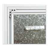 U Brands 3N1 Magnetic Glass Dry Erase Combo Board, 35 x 23, Month View, Gray/White Surface, White Aluminum Frame (UBR3197U0001) Each