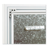 U Brands 3N1 Magnetic Glass Dry Erase Combo Board, 23 x 17, Month View, Gray/White Surface, White Aluminum Frame (UBR3196U0001) Each