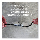 KleenGuard™ Nemesis Safety Glasses, Black Frame, Clear Lens (KCC25676)