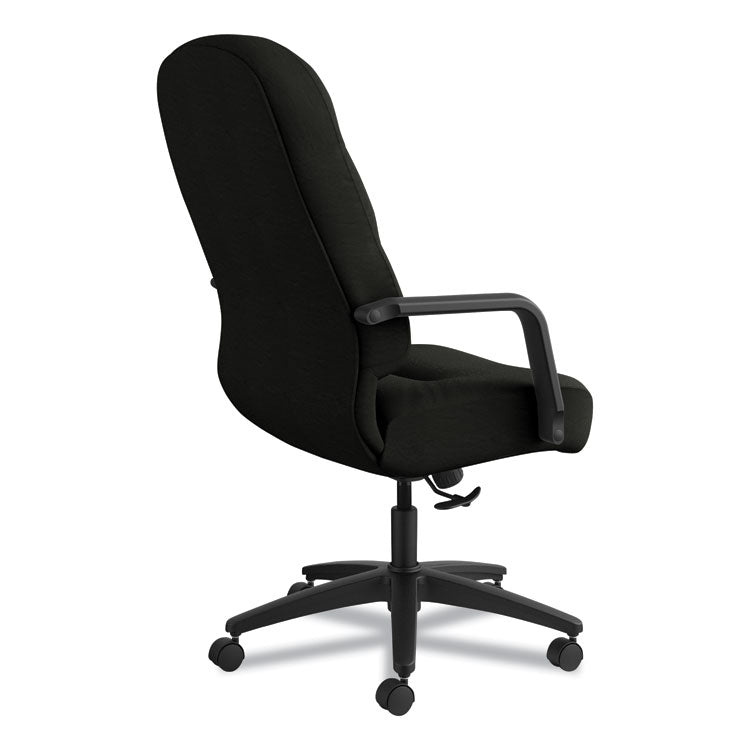 HON® Pillow-Soft 2090 Series Executive High-Back Swivel/Tilt Chair, Supports Up to 300 lb, 16.75" to 21.25" Seat Height, Black (HON2091SR11T)