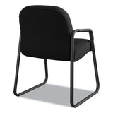 HON® Pillow-Soft 2090 Series Guest Arm Chair, Fabric Upholstery, 23.25" x 28" x 36", Black Seat, Black Back, Black Base (HON2093CU10T)