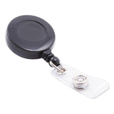 SICURIX® ID Card Reel with Belt Clip, 30" Extension, Black (BAU68824) Each