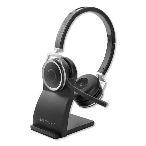 Spracht ZuM BT Prestige Combo Binaural Over The Head Headset with USB Dongle, Black (SPTZUMBTP410) Each