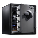 Sentry® Safe Fire-Safe with Digital Keypad Access, 1.23 cu ft, 16.38w x 19.38d x 17.88h, Gunmetal (SENSFW123ES)