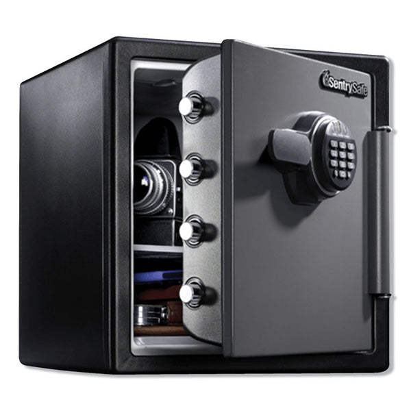 Sentry® Safe Fire-Safe with Digital Keypad Access, 1.23 cu ft, 16.38w x 19.38d x 17.88h, Gunmetal (SENSFW123ES)