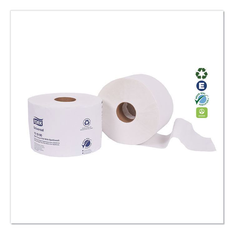 Tork® Universal Bath Tissue Roll with OptiCore, Septic Safe, 2-Ply, White, 865 Sheets/Roll, 36/Carton (TRK161990)