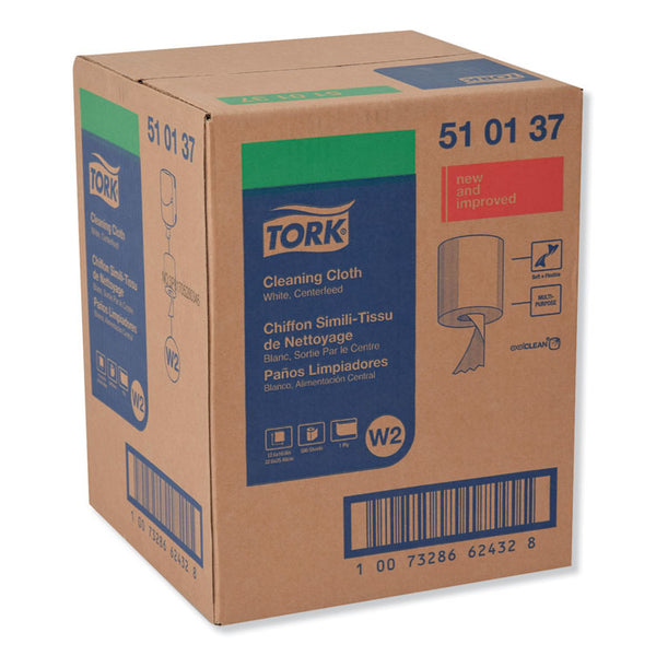 Tork® Cleaning Cloth, 12.6 x 10, White, 500 Wipes/Carton (TRK510137)