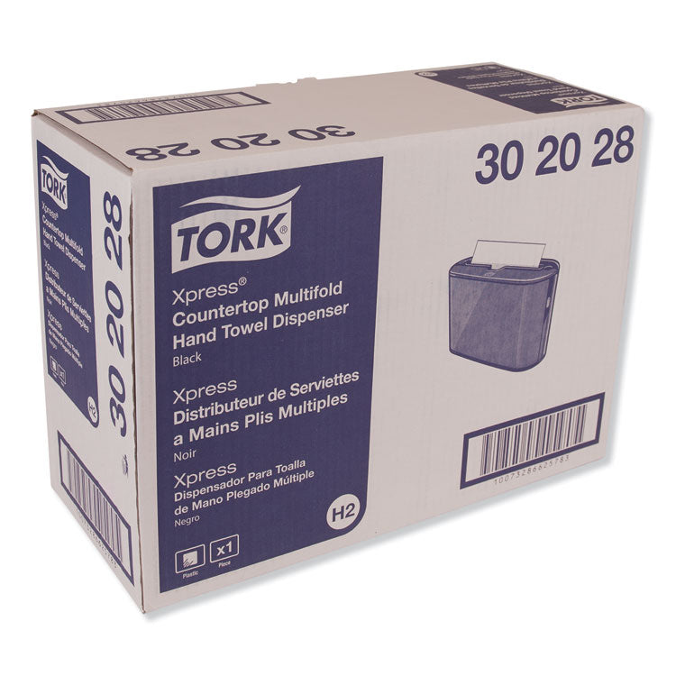 Tork® Xpress Countertop Towel Dispenser, 12.68 x 4.56 x 7.92, Black (TRK302028) Each