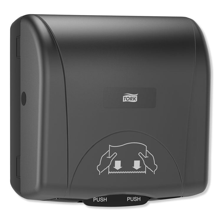 Tork® Mini Mechanical Hand Towel Roll Dispenser, For H71 System, 11.75 x 7.5 x 12.5, Black (TRK774728)