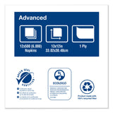 Tork® Advanced Soft Minifold Dispenser Napkins, 1-Ply,13" x 12", Natural, 6000/Carton (TRKD826E)