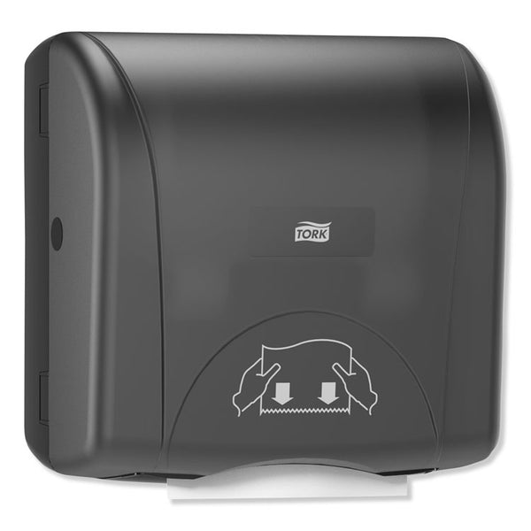 Tork® Mini Mechanical Hand Towel Roll Dispenser, For H71 System, 11.75 x 7.5 x 12.5, Black (TRK774728)