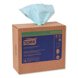 Tork® Low-Lint Cleaning Cloth, 1-Ply, 9 x 16.5, Unscented, Turquoise, 100/Box, 8 Boxes/Carton (TRK192475)