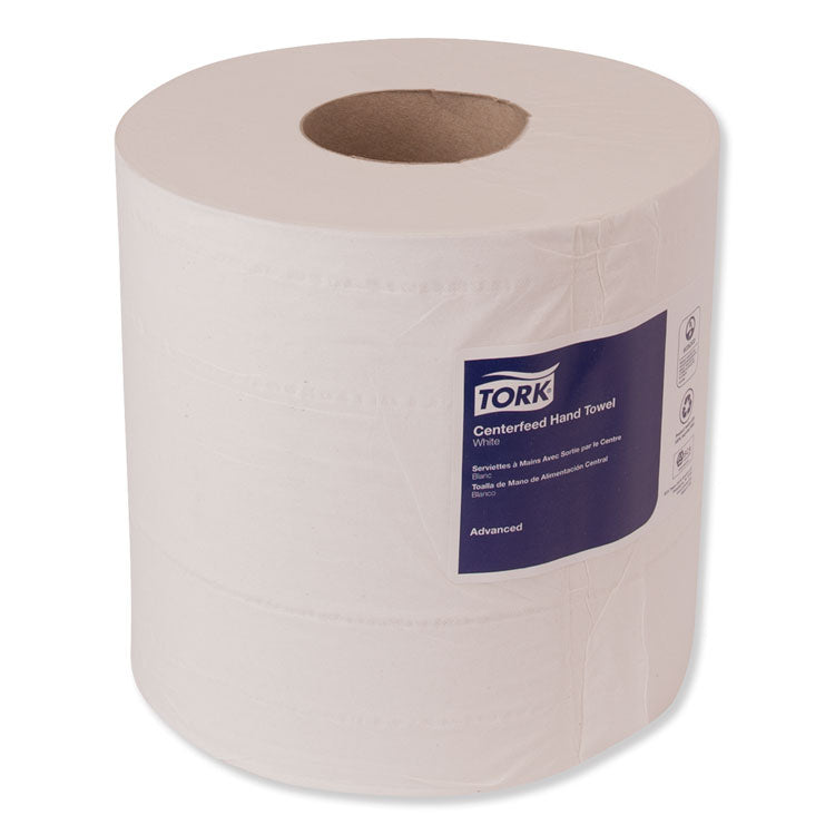 Tork® Centerfeed Hand Towel, 2-Ply, 7.6 x 11.8, White, 600/Roll, 6 Rolls/Carton (TRK121204)