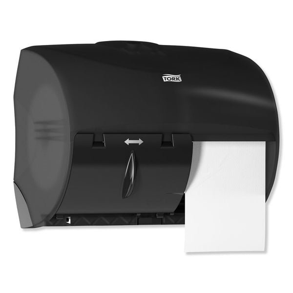 Tork® Twin Bath Tissue Roll Dispenser for OptiCore, 11.06 x 7.18 x 8.81, Black (TRK565728)