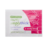 SimplyThick® Easy Mix Food and Beverage Thickener 6 Gram Individual Packet Unflavored Gel IDDSI Level 2 Mildly Thick (1087567_BX) 200/BX
