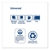 Tork® Universal Bath Tissue, Septic Safe, 2-Ply, White, 500 Sheets/Roll, 48 Rolls/Carton (TRKTM1601A)