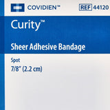 Curity™ Adhesive Spot Bandage 7/8 Inch Plastic Round Sheer Sterile (740397_BX) 100/BX